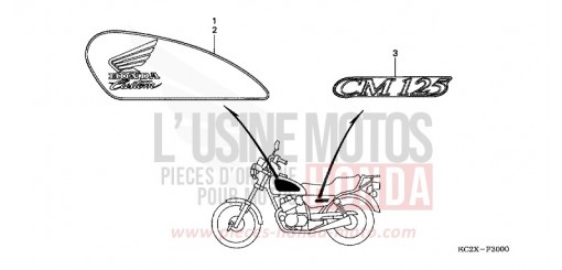 RAYURE CM125CX de 1999